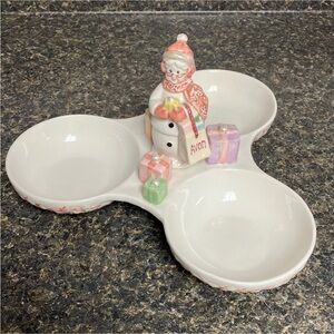 3/21  super cute Avon snowlady candy or condiment dish